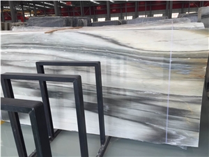China Grey and White Marble, Cucci Grey Marble Dry Lay Tiles Project