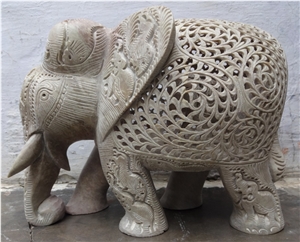 Hand Carved Soapstone Elephant