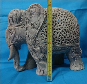 Hand Carved Soapstone Elephant