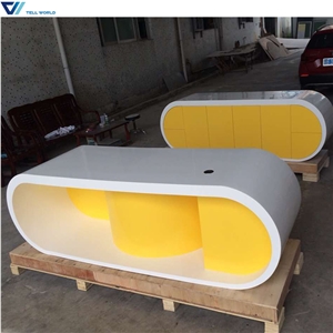 Corian Office Furniture Half Round Office Google Desk