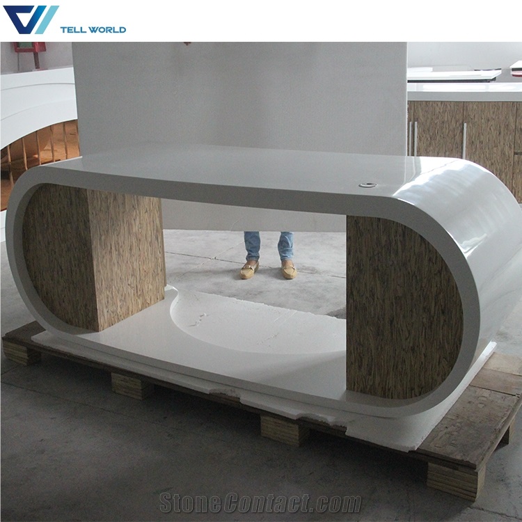 Modern Office Desk in Shenzhen Semi Circle Office Desk