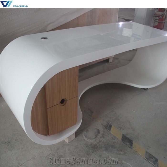 Modern Office Desk in Shenzhen Semi Circle Office Desk