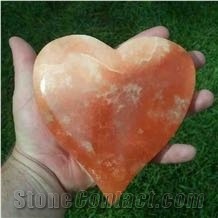 Translucent Alabaster Rough, United States Orange Alabaster
