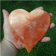 Translucent Alabaster Rough, United States Orange Alabaster