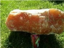Translucent Alabaster Rough, United States Orange Alabaster