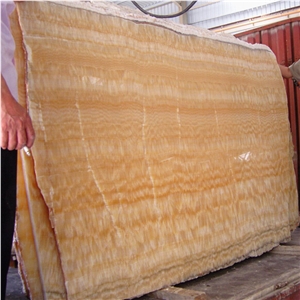 China Yellow Onyx Onix Vein Cut Slab,Yellow Serpentine Wood Vein Onyx
