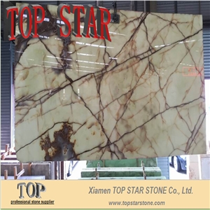 Translucent Pakistan Onyx Slabs Available in Stock(Crystal Green Onyx)