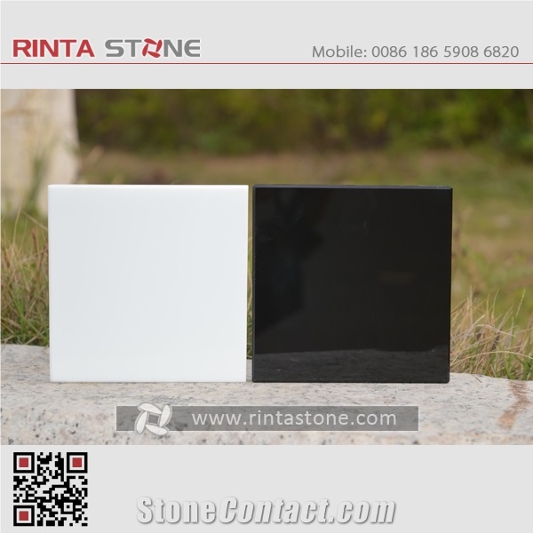 Pure Black Nano Crystallized Glass Panels Manufactured Absolute Dark