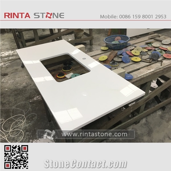 Quartz Artificial Crystallized Quartz Kitchen Counter Tops