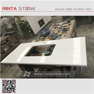 Quartz Artificial Man Made Stone Countertops Bath Top