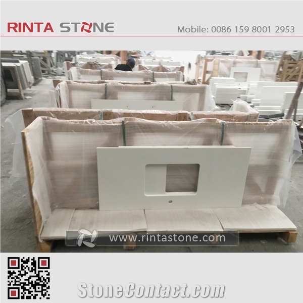 Quartz Artificial Man Made Stone Countertops Bath Top
