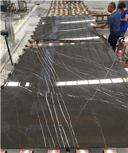 Bulgaria Stone Tile Slab Price Ice Pietro Dark Grey Marble