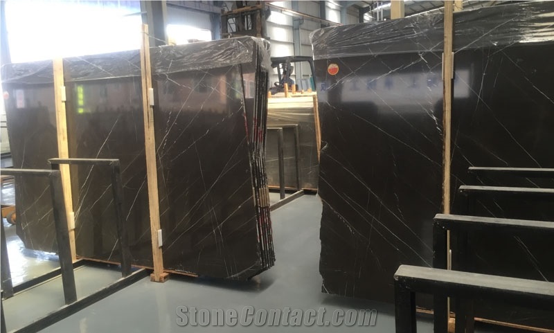 Bulgaria Stone Tile Slab Price Ice Pietro Dark Grey Marble
