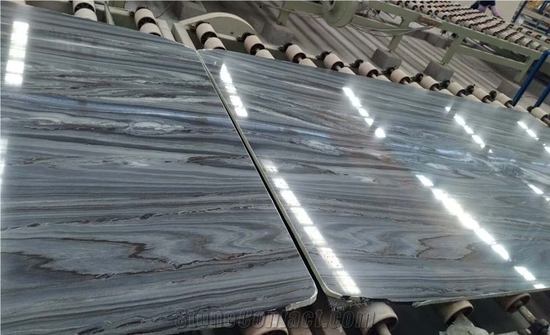 Natural Palissandro Classico Slab Prices Wooden Dark Blue Marble Stone