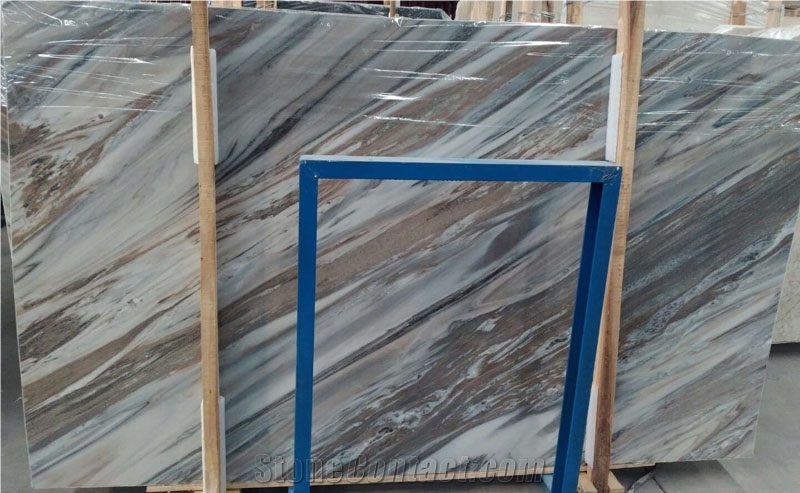 Natural Palissandro Classico Slab Prices Wooden Dark Blue Marble Stone