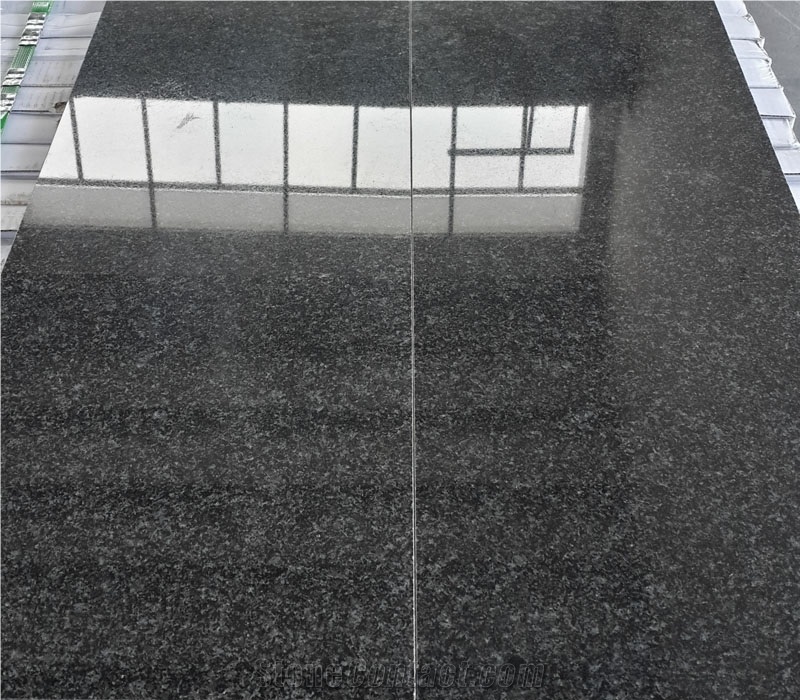 Nero Impala Stairs Design Slab Flooring Tile Absolute Black Granite
