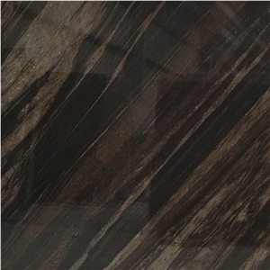 Polished Standard Size Dark Brown Granite Slab