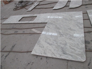 Andromeda White Granite Kitchen Countertop