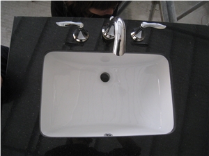 Black Galaxy Granite Vanity Top