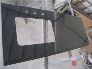 Black Galaxy Granite Vanity Top