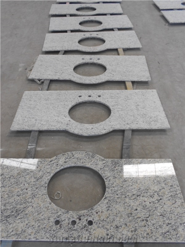St Cecilia Light Granite Kitchen Countertops, Yellow Granite Kitchen Countertops