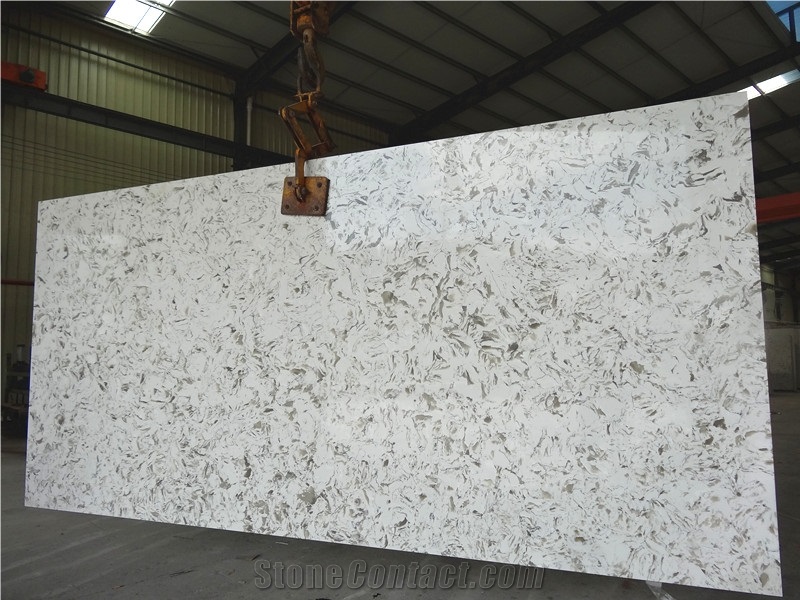 White Coffee V125-Slabs Quartz Tiles&Slabs Quartz Flooring&Walling