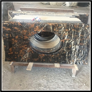 Carrara White Prefab Marble Bathroom Countertops