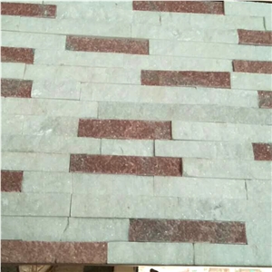 Wall Background Stacked Stone/Ledgestone Slate Green Culture Stone