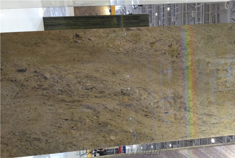 Spray Green Granite Polished Slabs, Tiles
