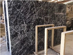 China Grigio Carnico Marble,Black&White Marble,Black Ice Flower Marble