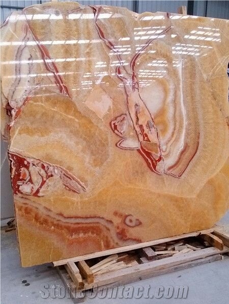 Honey Onyx, China Marble Yellow Honey Onyx Big Slabs Surface Polished