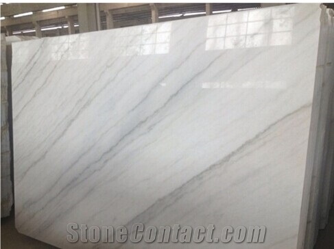 White with Grey Lines, Guangxi White Marble Slabs, Tiles, Quarry Owner