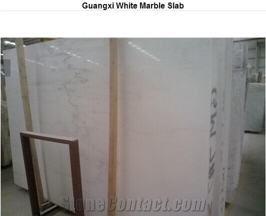 White with Grey Lines, Guangxi White Marble Slabs, Tiles, Quarry Owner