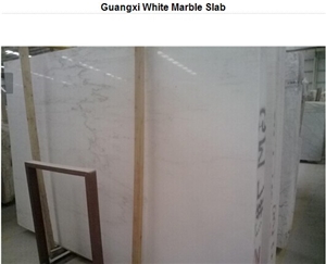 White with Grey Lines, Guangxi White Marble Slabs, Tiles, Quarry Owner