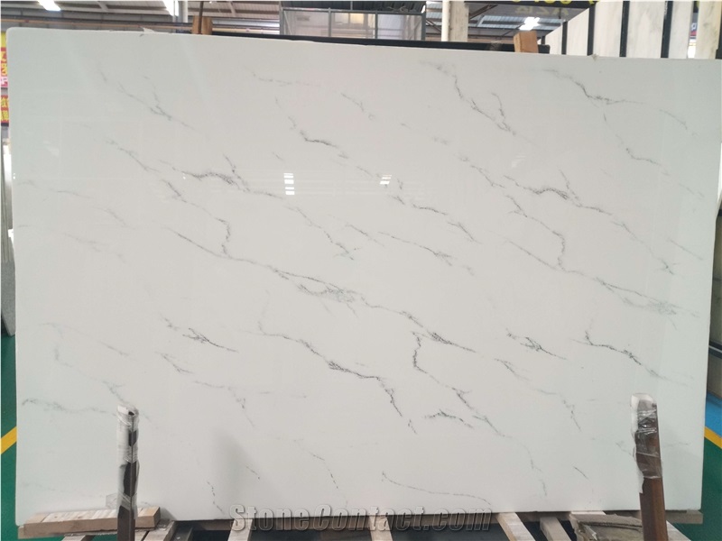 Artificial Crystallized Stone, Light Vein Texture, Tiles & Slabs