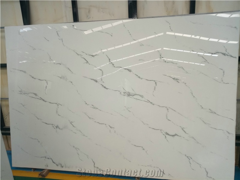 Artificial Crystallized Stone, Light Vein Texture, Tiles & Slabs