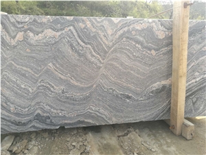 China Juparana New Quarry, Sand Wave Granite Tiles & Middle Slabs