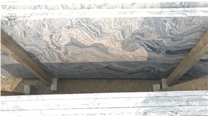 China Juparana New Quarry, Sand Wave Granite Tiles & Middle Slabs