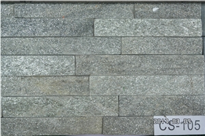 Dark Grey Shining Slate Cultured Stone Panels, Type No.Cs-105