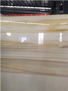Nano Crystalized Stone, Artificial Yellow Wooden Vein Marble Slabs