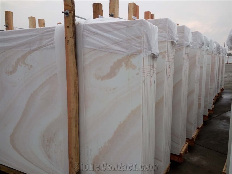 Nano Crystallized Stone, Artificial Marble Orange Color Veins Big Slab