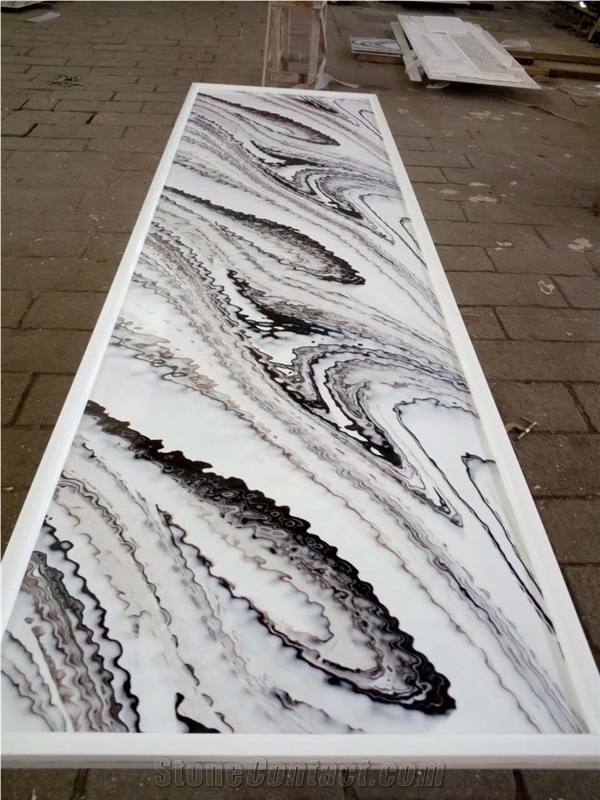 Nano Crystallized Stone, Black Could Artificial Marble for Wall/Floor