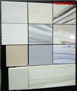 Nano Crystallized Stone, Light Brown Cloud Artificial Marble Big Slabs