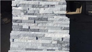 Natural Cultured Stone, Type No.Cs-102 White & Black Mixed Slate Panel