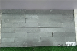 Natural Cultured Stone, Type No. Cs-103 Dark Grey Slate Panels
