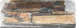 Random Rusty Slate with Cement Backed Cultured Stone Panels, Yfws1