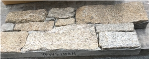 Random Yellow Slate with Cement Backed Cultured Stone Panel, Yfws1308h