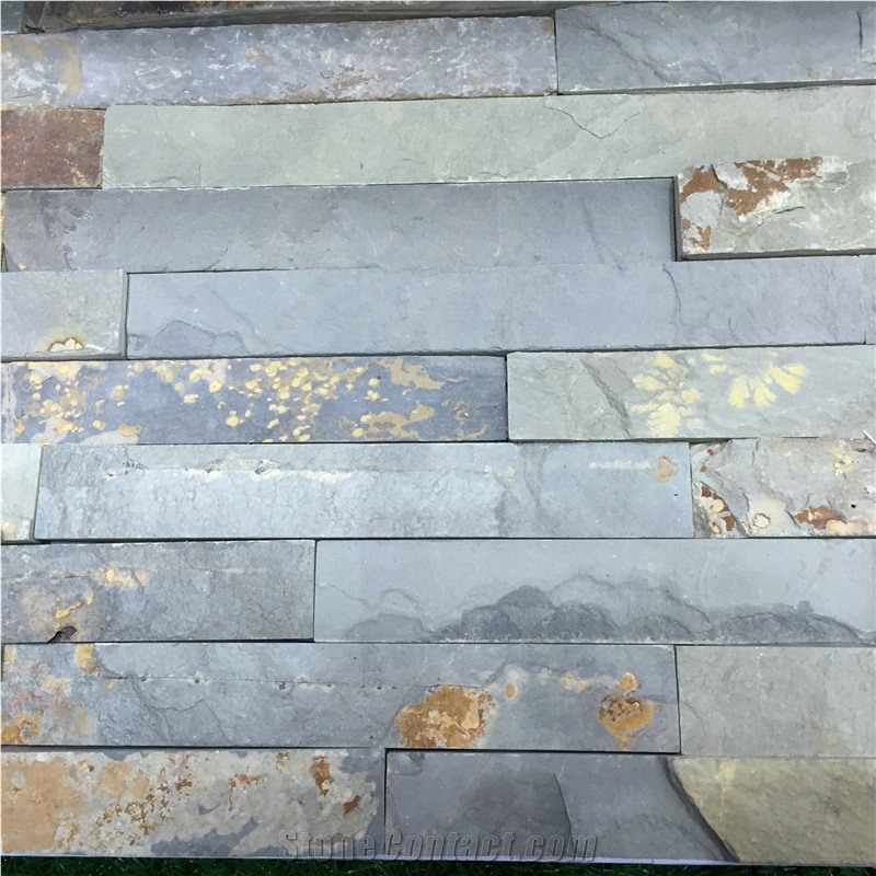 Rusty and Grey Slates Mixed Retro Cultured Stone, No.Cs-106