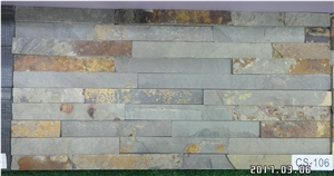 Rusty and Grey Slates Mixed Retro Cultured Stone, No.Cs-106