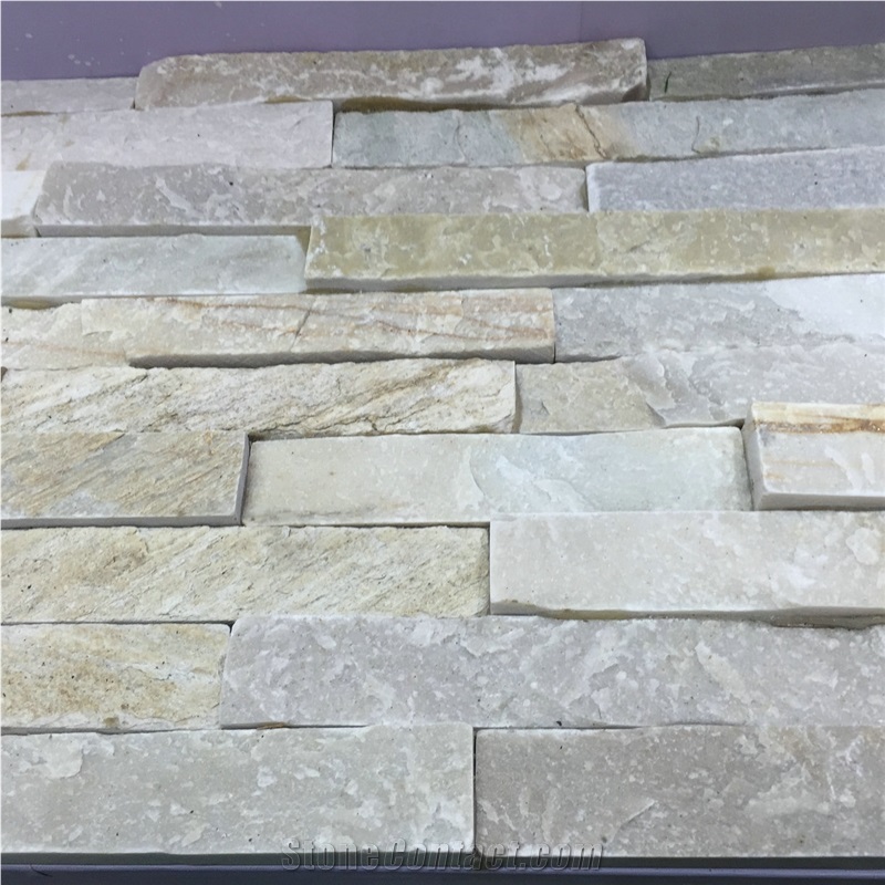 Rusty, Grey and Black Mixed Slate Cultured Stone Panels, No.Cs-104